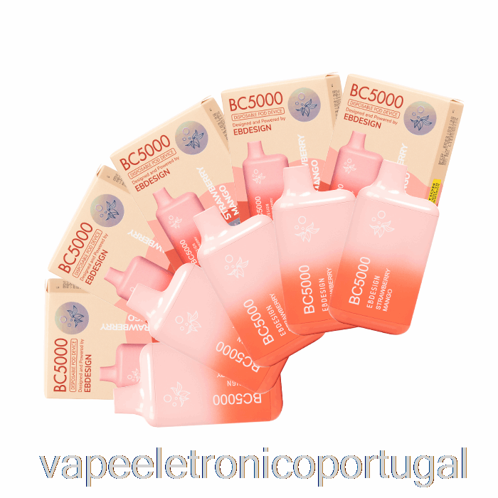 Vape Eletrônico Bc5000 0% Zero Nicotina Descartável (pacote Com 10)